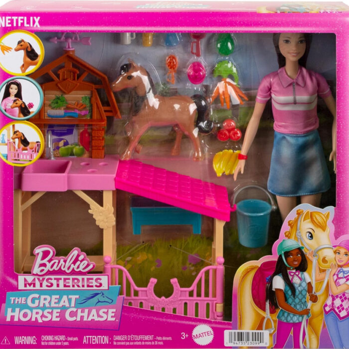 BARBIE MYSTERIES THE GREAT HORSE CHASE PLAYSET 3+ HXJ40