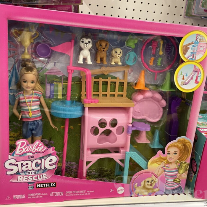 BARBIE STACIE TO THE RESCUE PUPPY PLAYGROUND SET 3+ HRM10