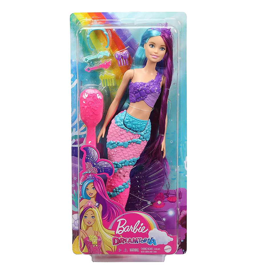 BARBIE GTF37 MERMAID DOLL WITH FANTASY HAIR