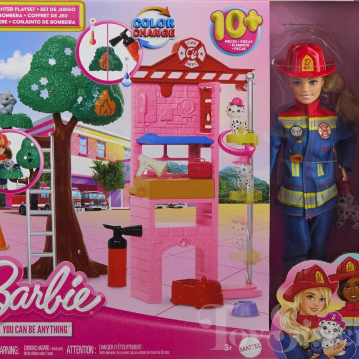 BARBIE FIRE FIGHTER COLER CHANGE 3+ HRG55