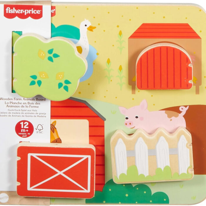 FISHER-PRICE WOODEN FARM ANIMAL 12M+ JCY33