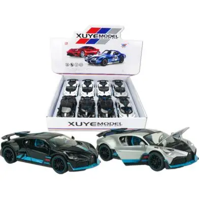 CAR XU YE 1:24 DIECAST BUGATTI PULL-BACK B/O (K240B3)