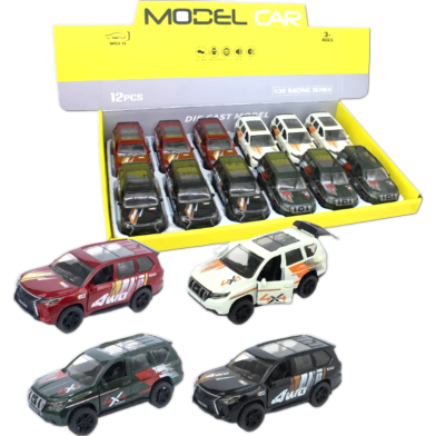 WEI JI 1:36 DIE-CAST 4WD/4X4 PULL BACK CAR (737-12)