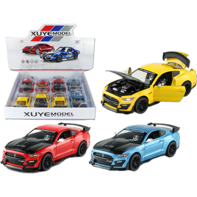 CAR XU YE 1:24 DIE CAST MUSTANG PULL-BACK B/O (K240B1)