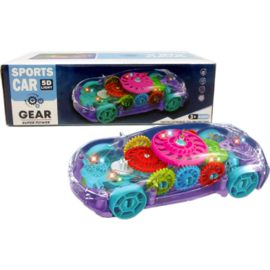 ZX SPORTS GEAR CAR 5D LIGHT B/O (ZX178-1)