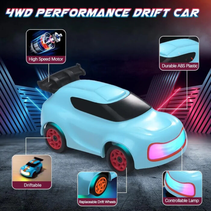 2.4G 4WD DESKTOP DRIFTING CAR BLUE (GB1069)