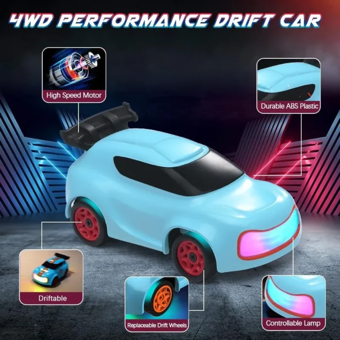 2.4G 4WD DESKTOP DRIFTING CAR BLUE (GB1069)