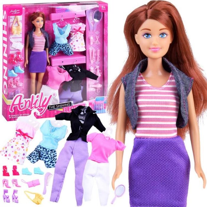 ANLILY SHINNING GIRL FASHION DOLL ASST 3+ (616213), CN