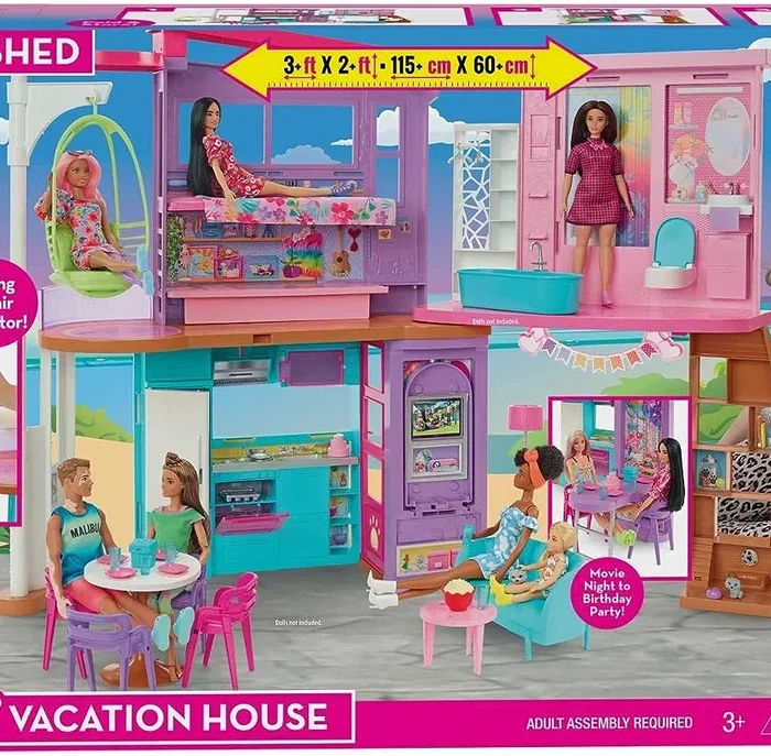 BARBIE VACATION HOUSE PLAYSET, HCD50